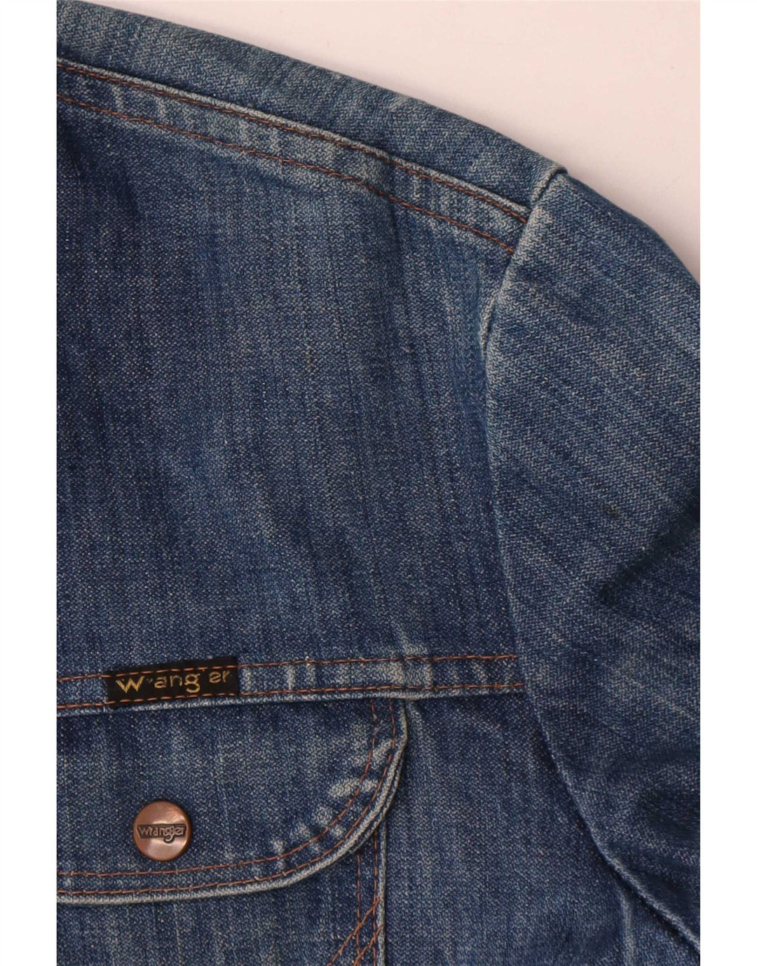 Wrangler Herren Jeansjacke UK 38 Mittelblau