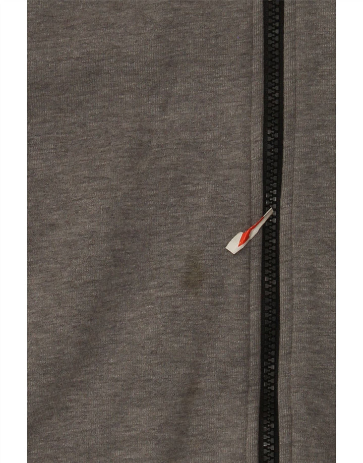 Nike Herren-Kapuzenpullover mit Reißverschluss, XL, graue Baumwolle