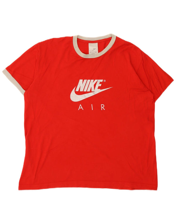 Nike Herren-T-Shirt mit Grafik, XL, rote Baumwolle