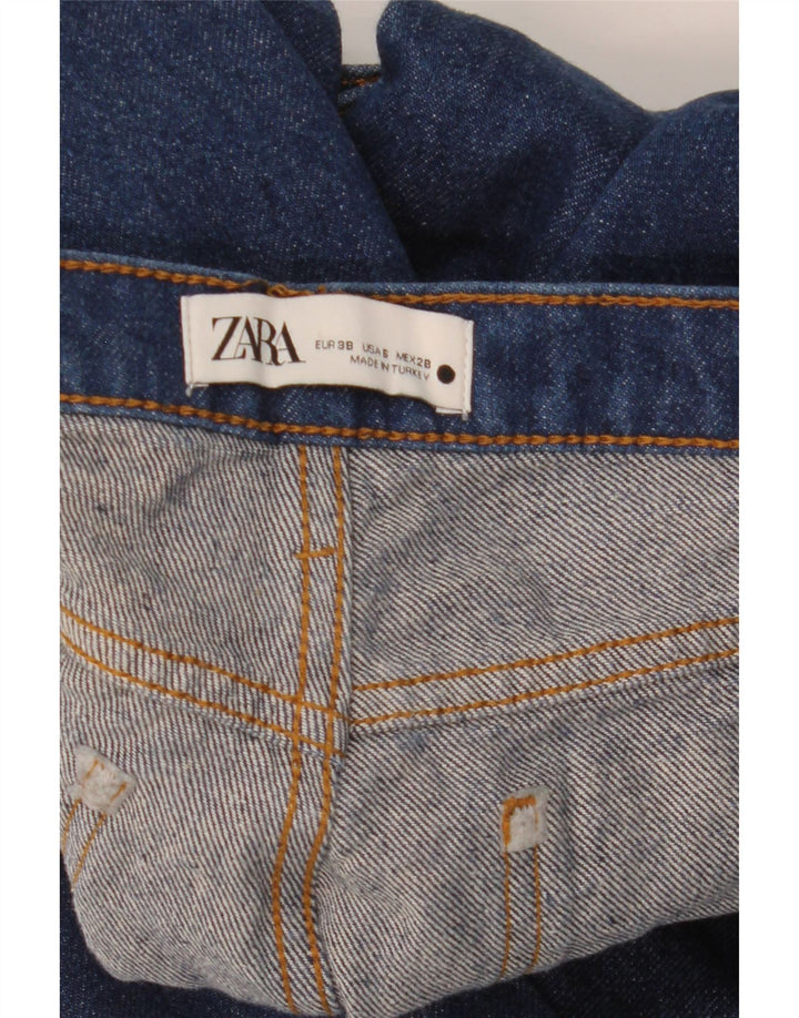 ZARA Damen Bootcut Jeans EU 38 Small W28 L34 Blau