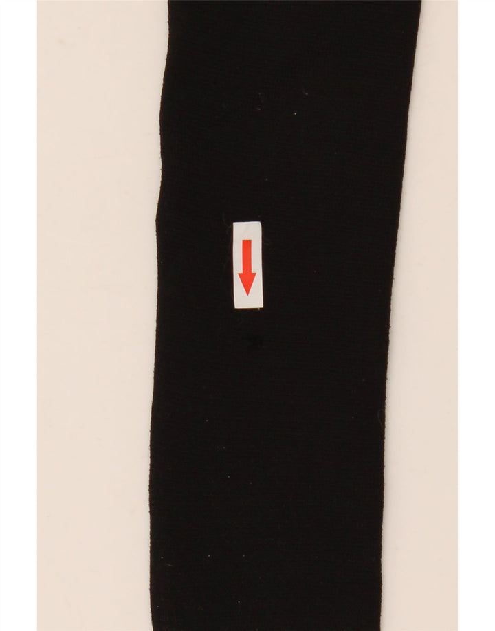 Zara Damen Crop Top Langarm UK 8 Small Schwarz