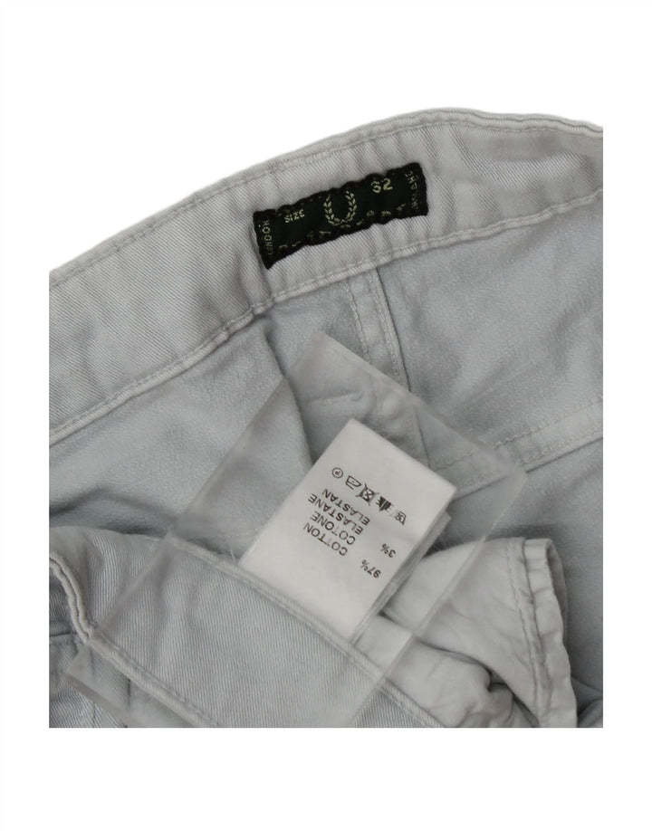 FRED PERRY Womens Slim Jeans W32 L31 Blue Cotton