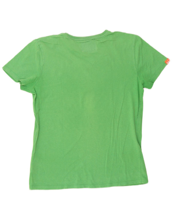 Superdry Herren T-Shirt Top Large Grün Baumwolle