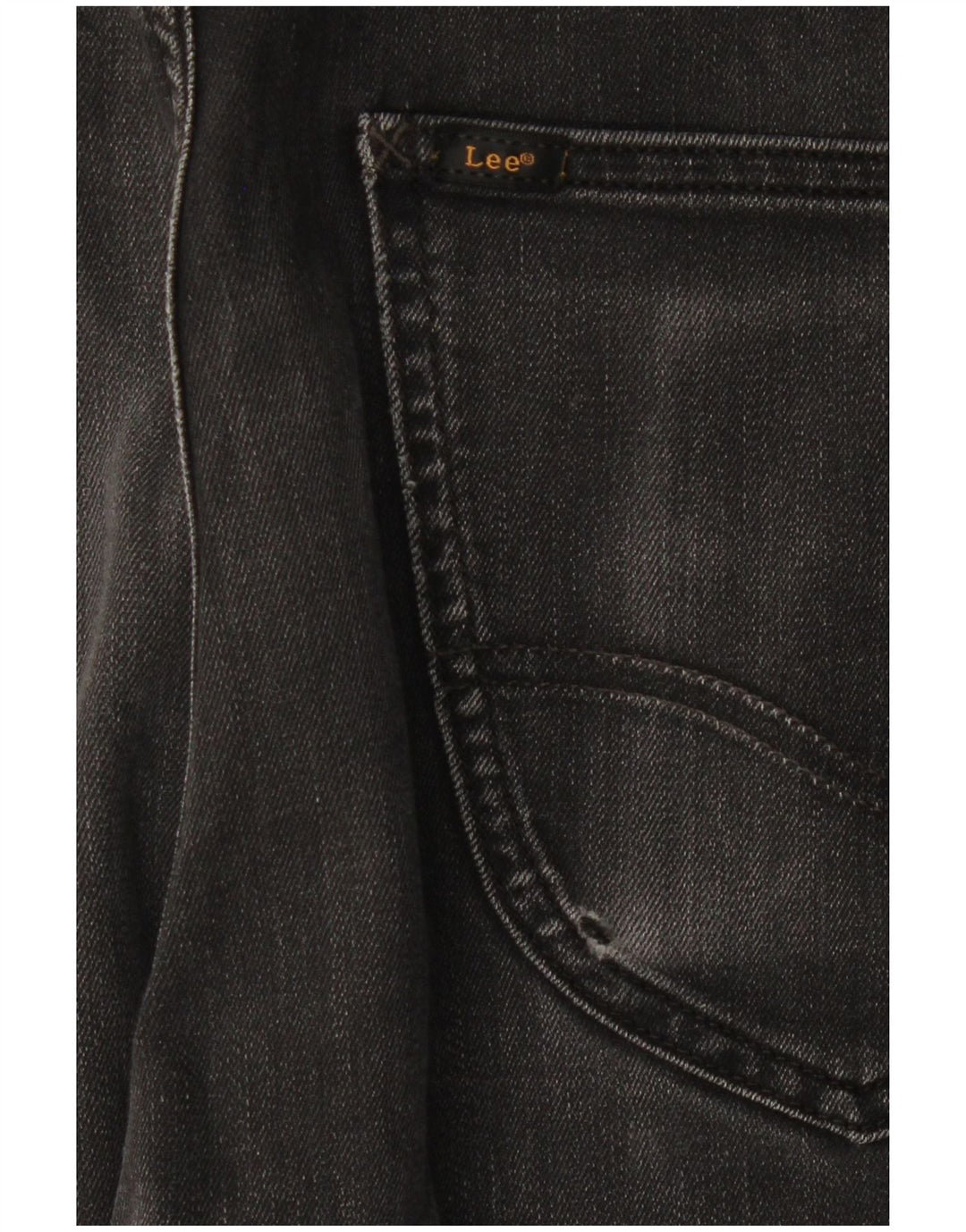 Lee Herren Luke Slim Jeans W33 L27 Schwarze Baumwolle