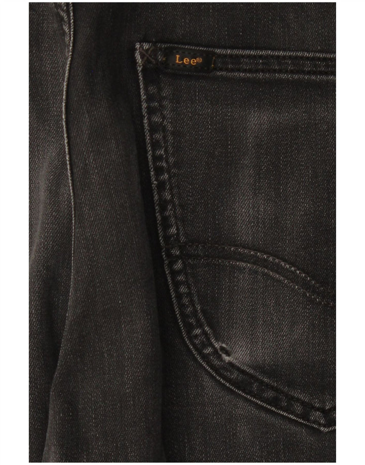 Lee Herren Luke Slim Jeans W33 L27 Schwarze Baumwolle