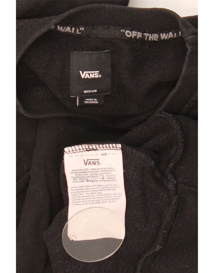 Vans Herren Grafik-Sweatshirt-Pullover aus mittelschwarzer Baumwolle