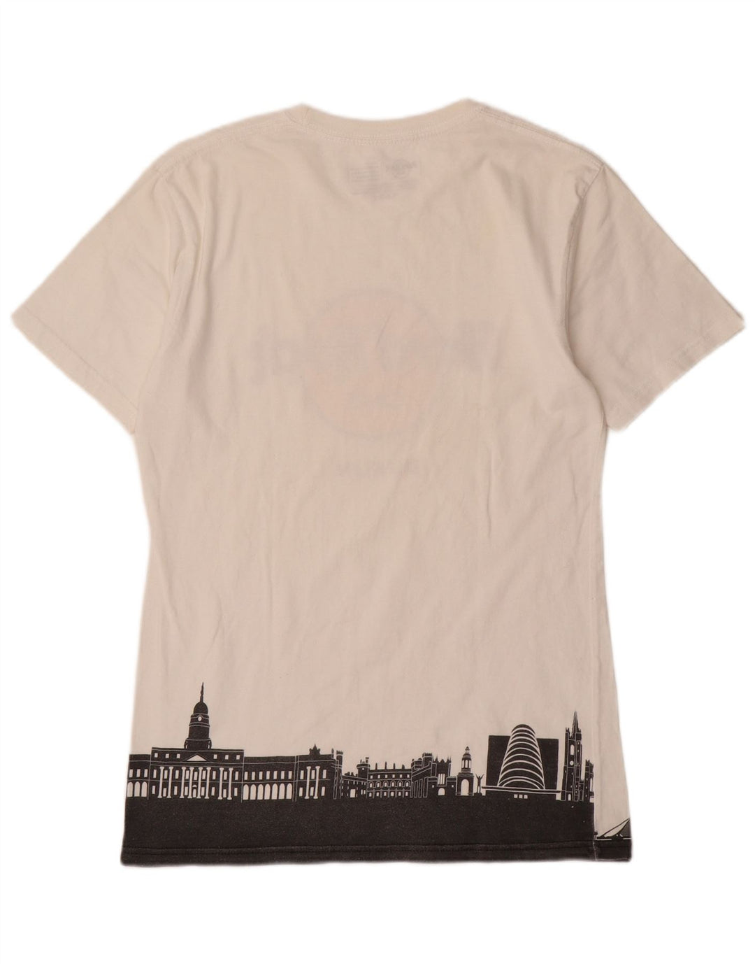 Hard Rock Cafe Herren Dublin Grafik-T-Shirt aus mittelweißer Baumwolle