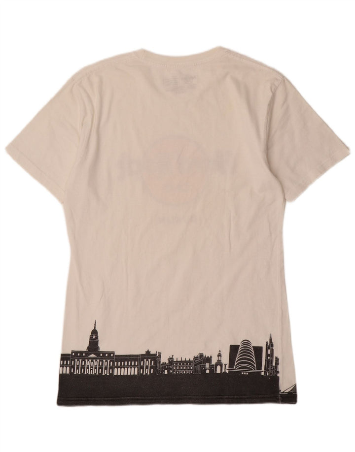 Hard Rock Cafe Herren Dublin Grafik-T-Shirt aus mittelweißer Baumwolle