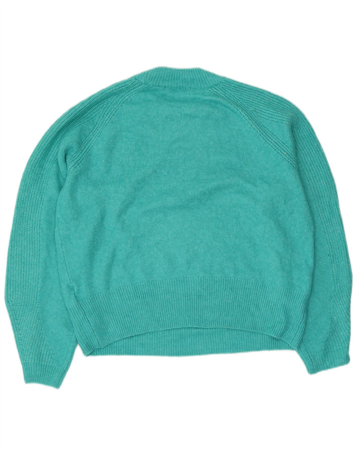 Marks & Spencer Damen-Pullover mit Rundhalsausschnitt, UK 14, Mittelblau, Acryl