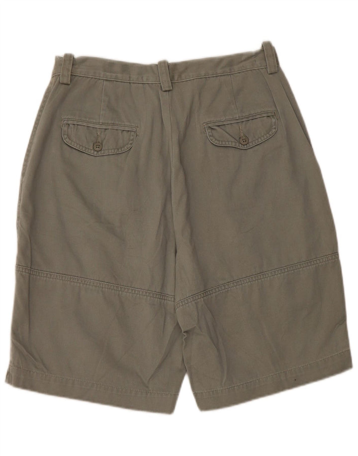 EDDIE BAUER Damen-Chinoshorts mit hoher Taille, US 10, Größe L, W28, Khaki, Baumwolle
