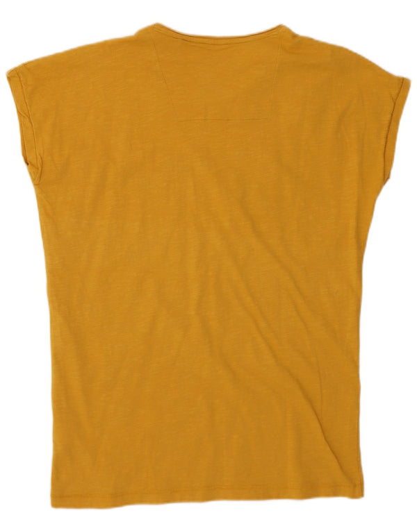 Weird Fish Grafik-T-Shirt für Damen, UK 10, Größe S, Gelb, Baumwolle