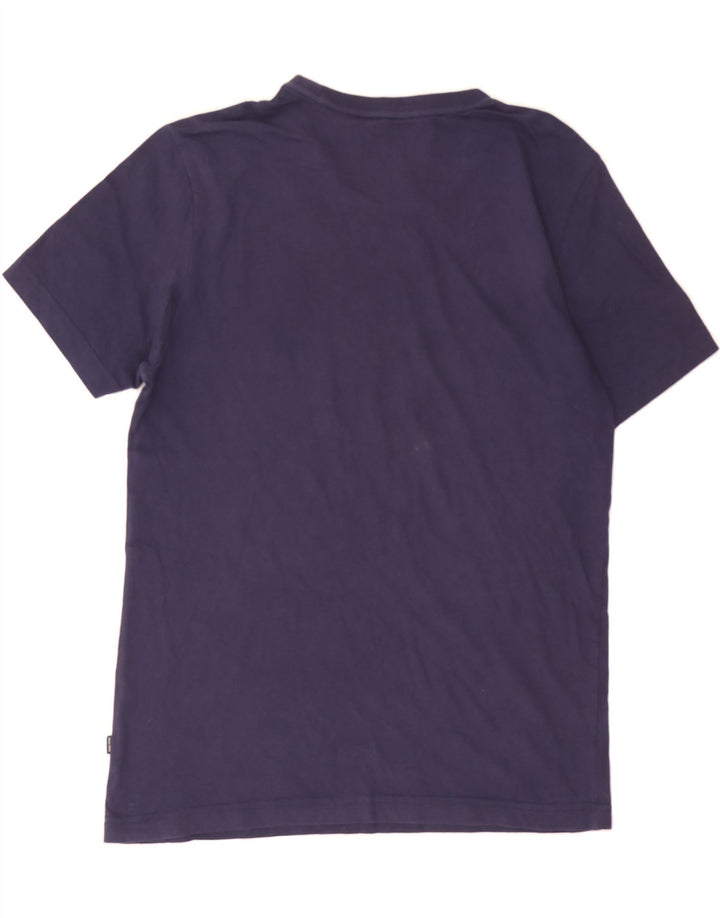 PUMA Mens Graphic T-Shirt Top Small Navy Blue Cotton Vintage Puma and Second-Hand Puma from Messina Hembry 