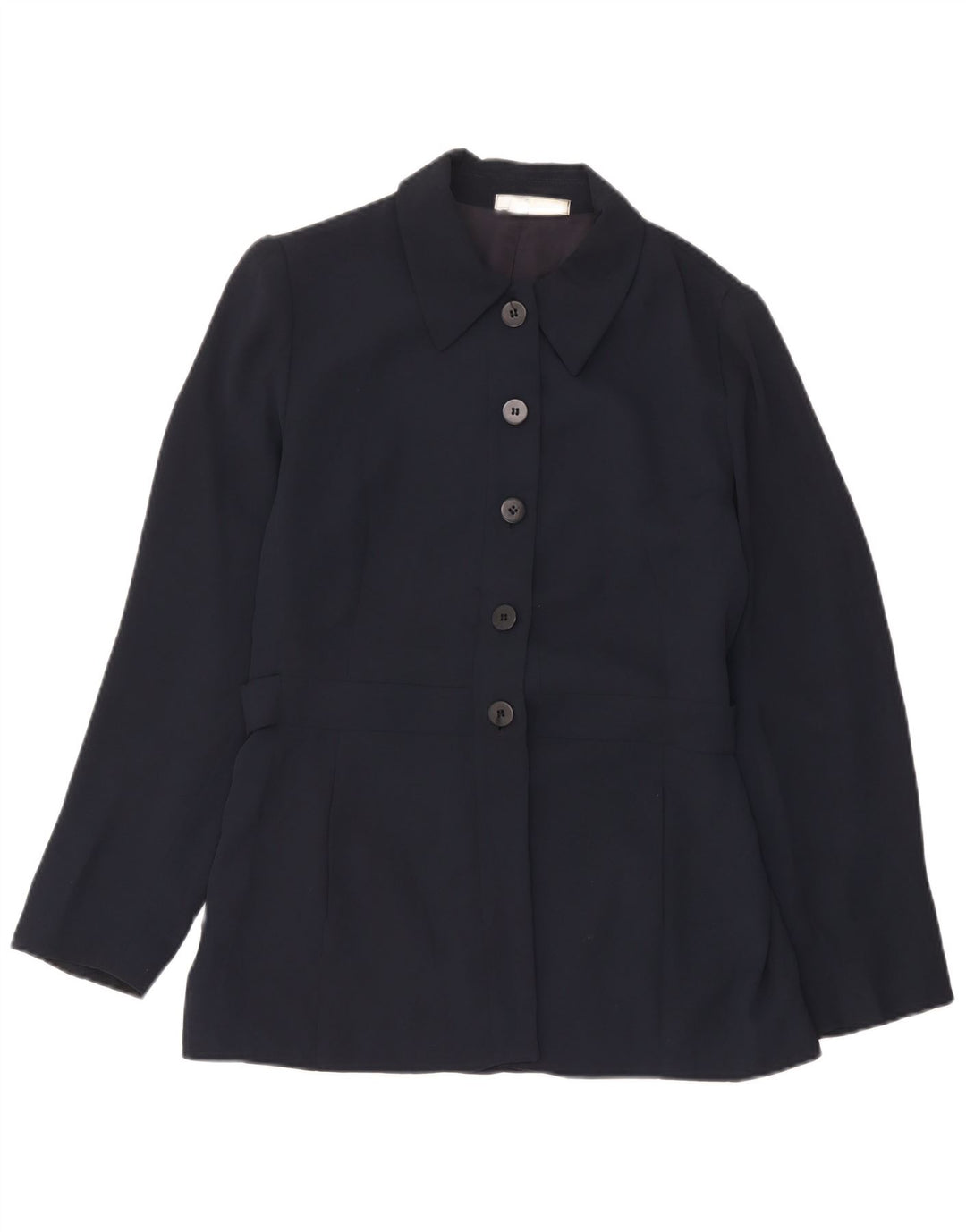 Zara Damen-Blazerjacke mit 5 Knöpfen, EU 42, groß, marineblau, Viskose