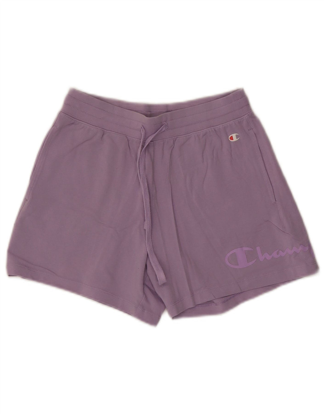 CHAMPION Damen Graphic Sport Shorts UK 4 XS Lila Baumwolle