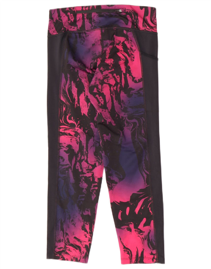 Nike Damen Dri Fit Leggings UK 6 XS Mehrfarbiges Batik-Polyester
