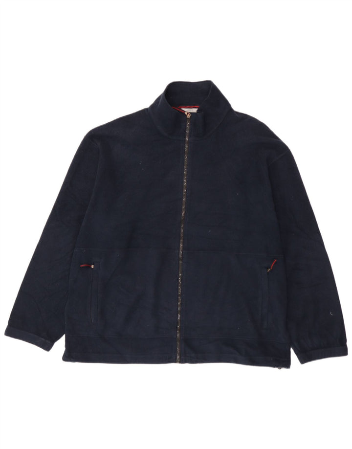 Marks & Spencer Herren Fleecejacke UK 42 XL Marineblau Polyester
