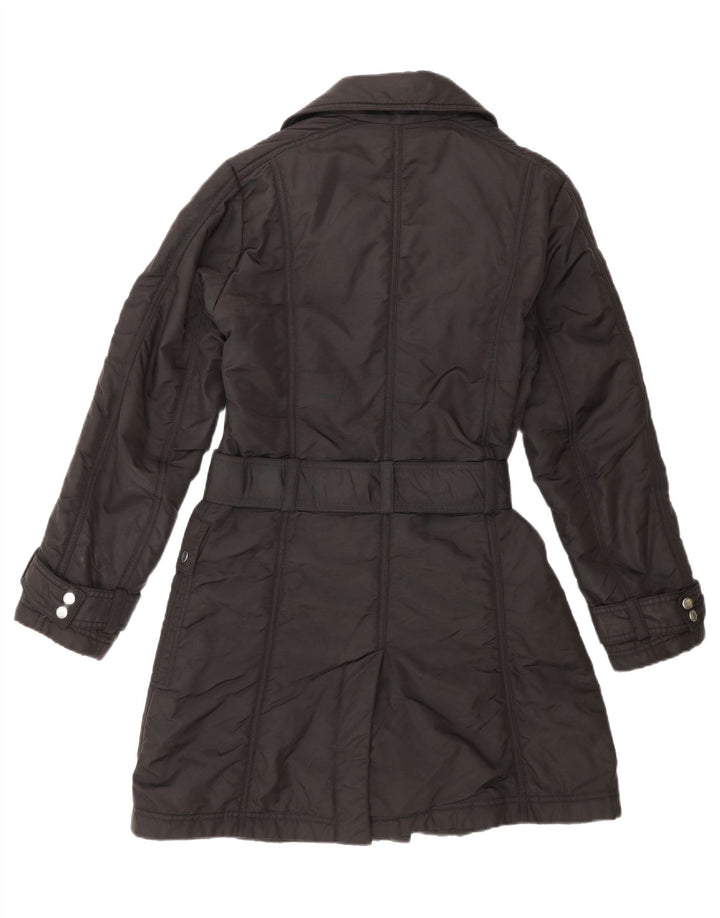 BELFE & BELFE Womens Oversized Trench Coat UK 10 Small Black Nylon Vintage Belfe & Belfe and Second-Hand Belfe & Belfe from Messina Hembry 