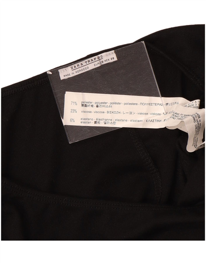 Zara Damen-Body mit 3/4-Ärmeln, UK 12, Mittelschwarz, Polyester