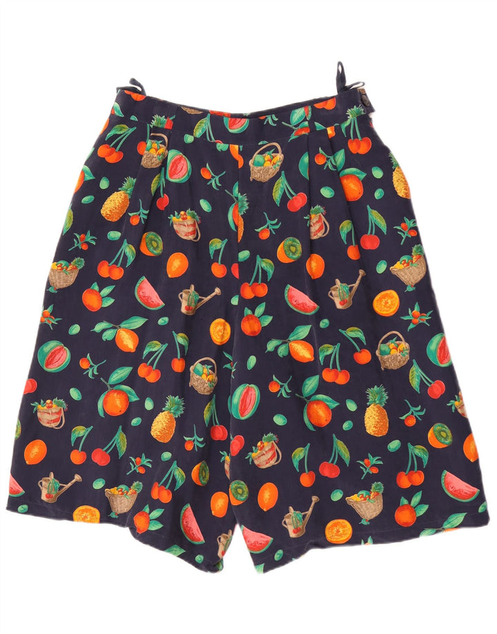 Bardehle Damen-Bermudashorts mit abstraktem Muster, EU 42, Größe L, W30, Marineblau