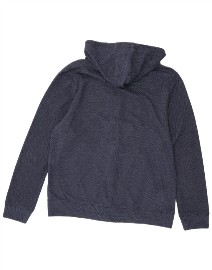 LEE Herren-Kapuzenpullover mit normaler Passform und Reißverschluss, mittlere marineblaue gepunktete Baumwolle