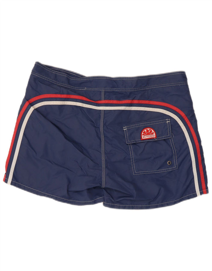 Sundek Herren-Badeshorts, groß, marineblaues Nylon