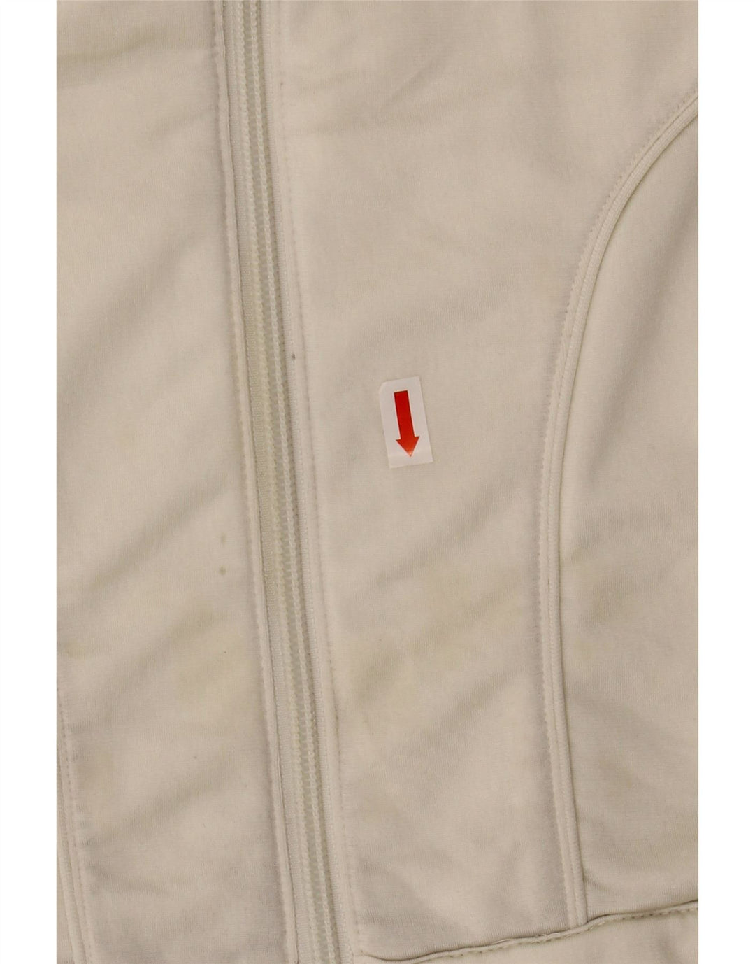 ADIDAS Damen-Trainingsanzug-Top-Jacke, UK 14, mittelweißes Polyester