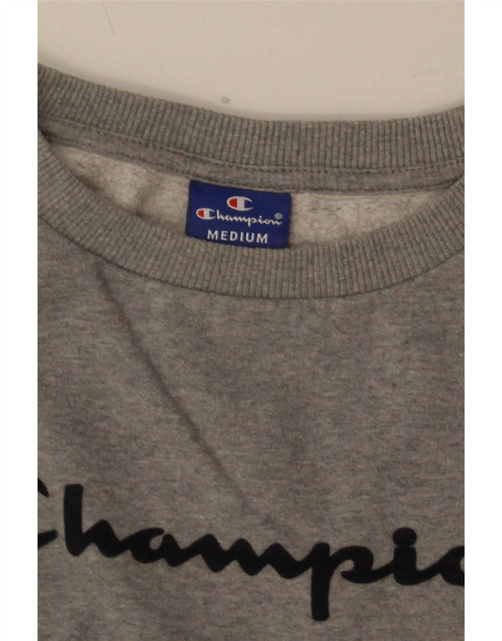Champion Herren-Sweatshirt mit Grafik, mittelgrau gefleckt