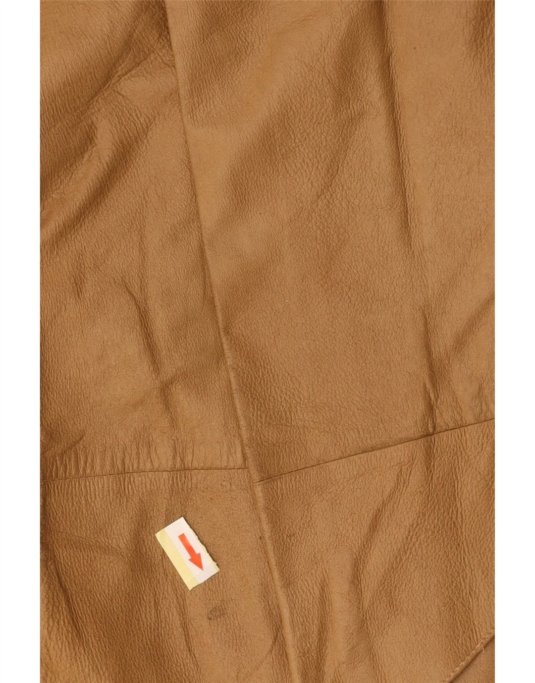 VINTAGE Damen Lederrock mit hoher Taille IT 42 Medium W26 Braun