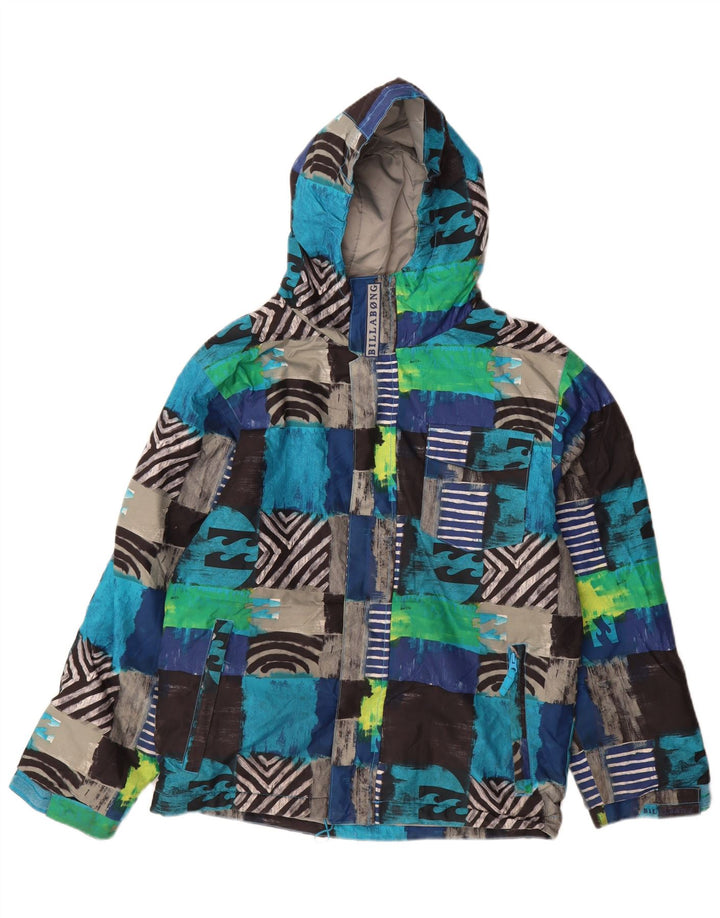 Billabong Jungen-Skijacke mit Kapuze, 13–14 Jahre, XL, mehrfarbig, Patchwork
