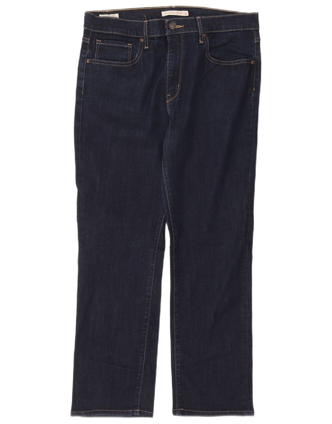 Levi's Damen Straight Jeans W31 L26 Marineblaues Lyocell