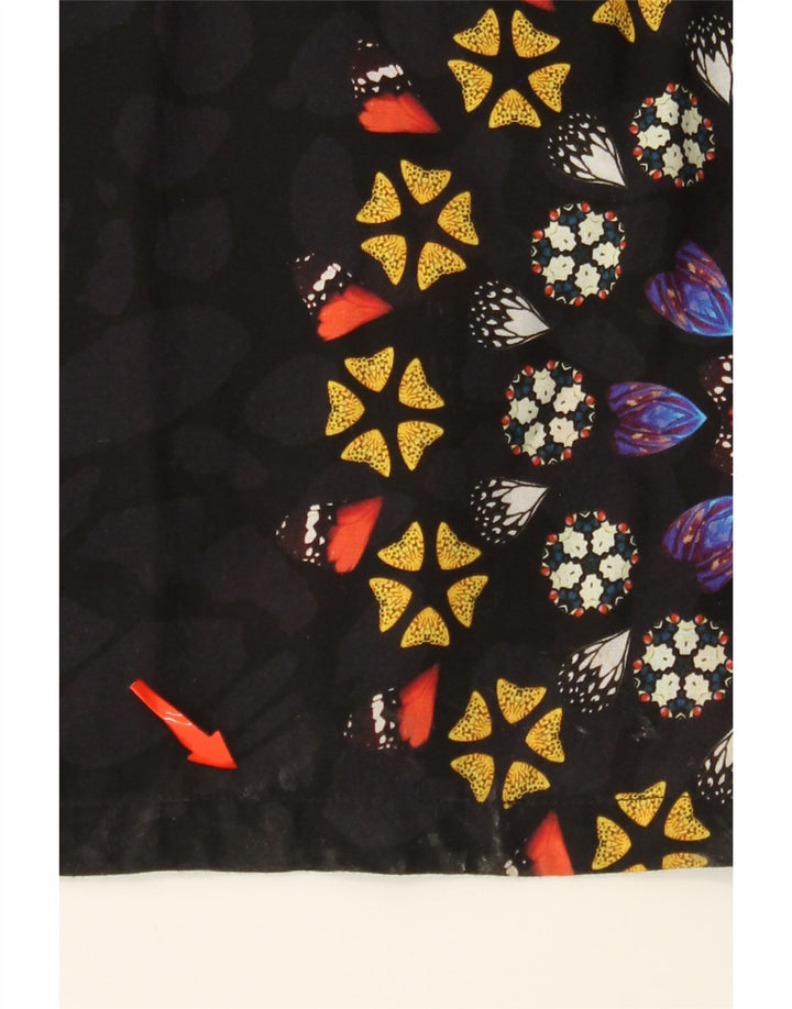 DESIGUAL Damen-Overall mit Grafik, ärmellos, Gr. 14, Größe L, Schwarz, Blumenmuster