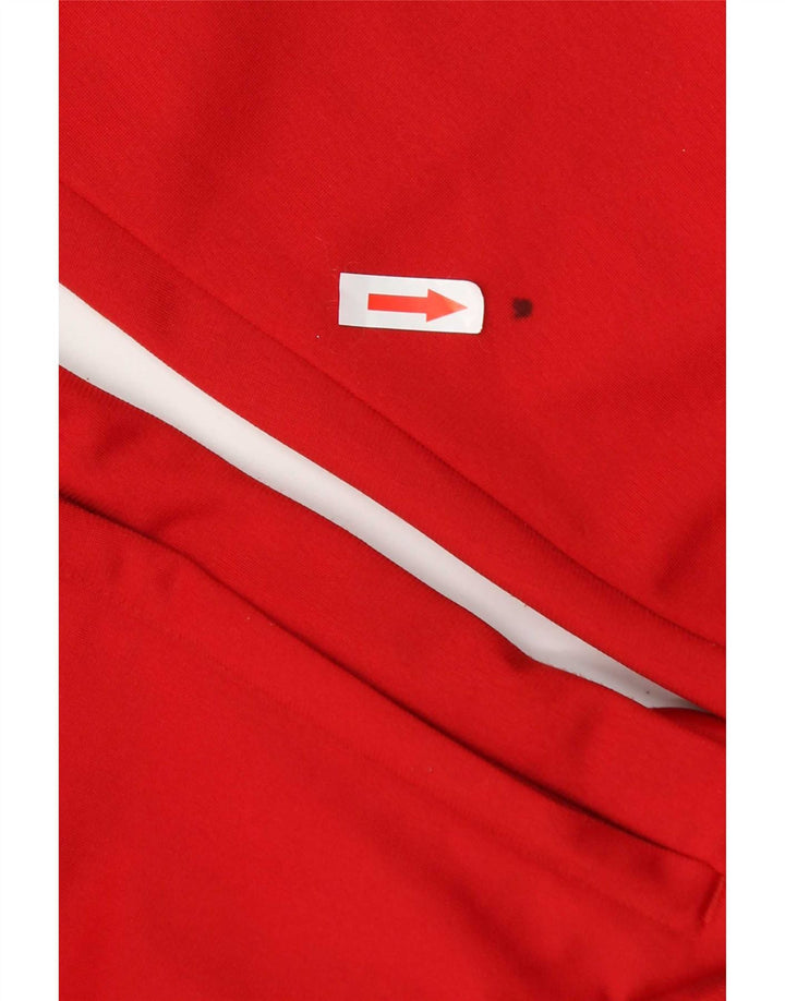 Adidas Herren-Trainingsanzug-Top-Jacke, kleines rotes Polyester