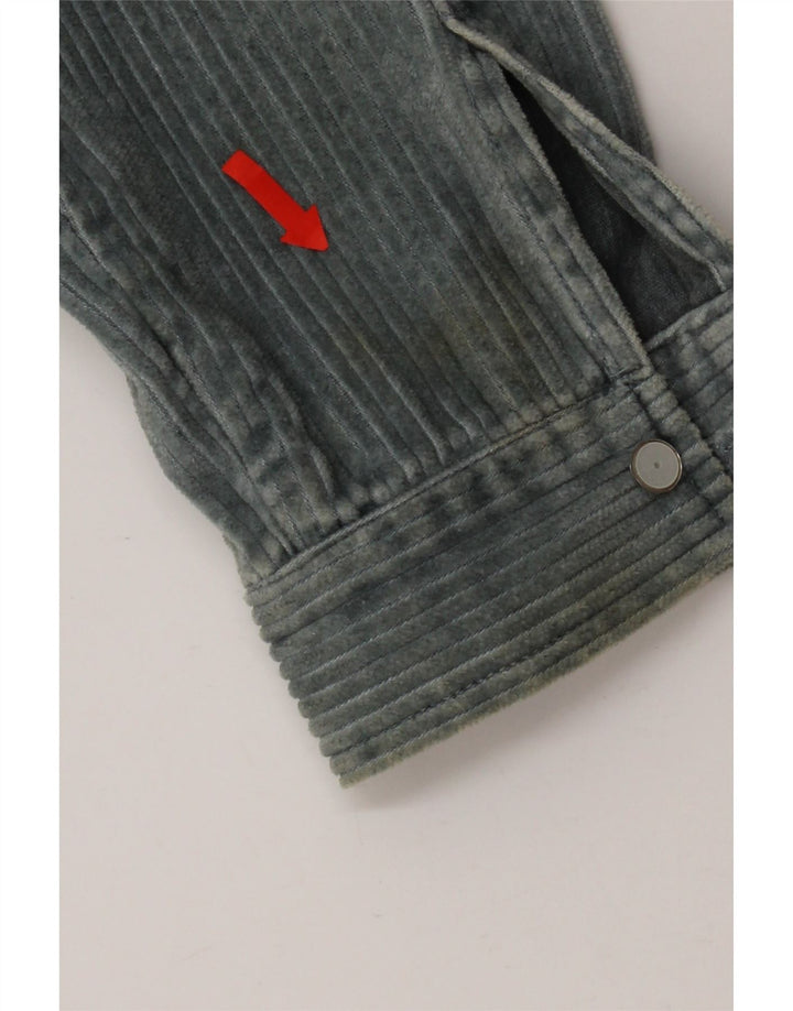 Billabong Herren Cordjacke UK 38 Mittelblaue Baumwolle