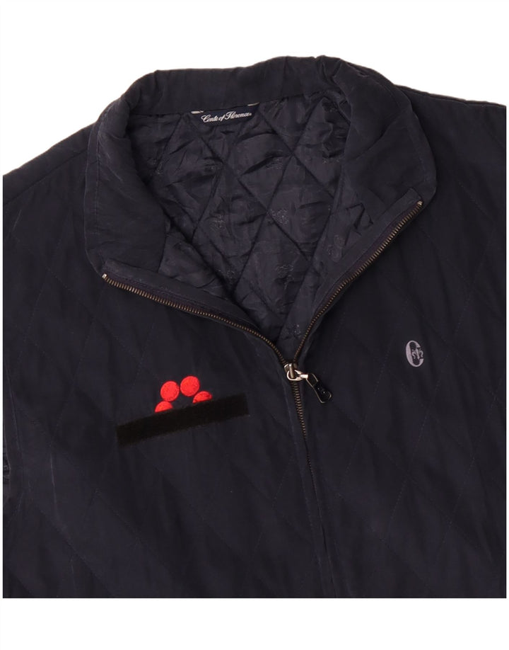 CONTE OF FLORENCE Herren Steppweste UK 44 2XL Marineblau