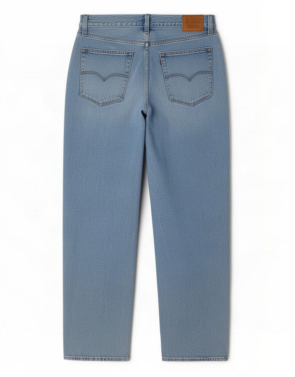 Levi's Damen Baggy Dad Distressed Loose Jeans W30 L32 Blaue Baumwolle