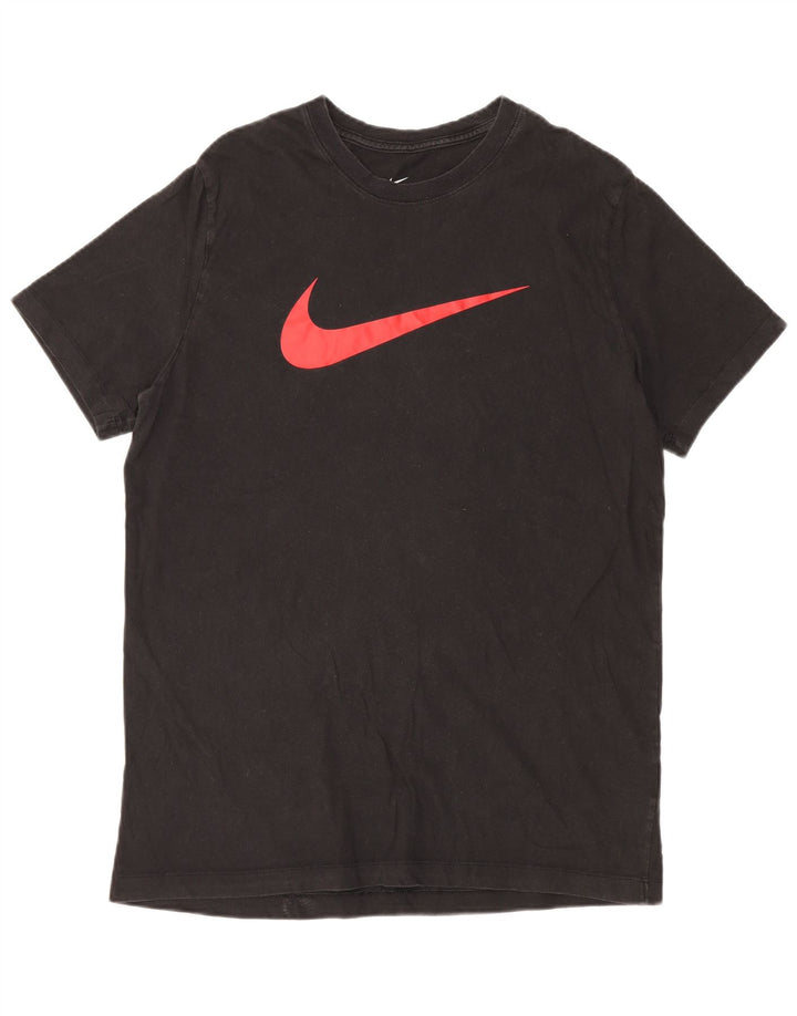 Nike Herren-T-Shirt mit Grafik, XL, schwarze Baumwolle