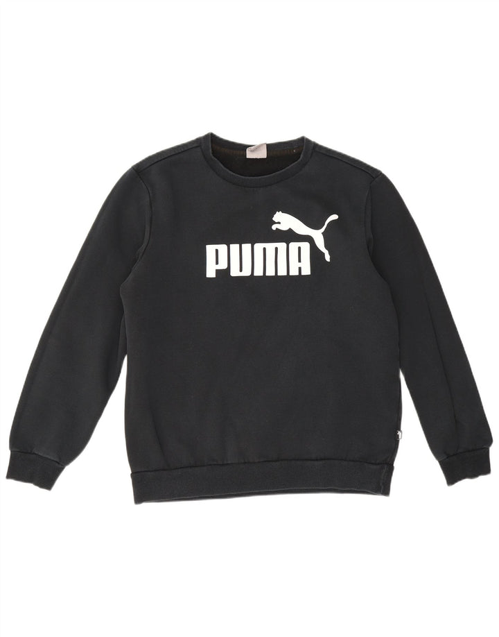 Puma Herren Grafik-Sweatshirt-Pullover, mittelmarineblaue Baumwolle