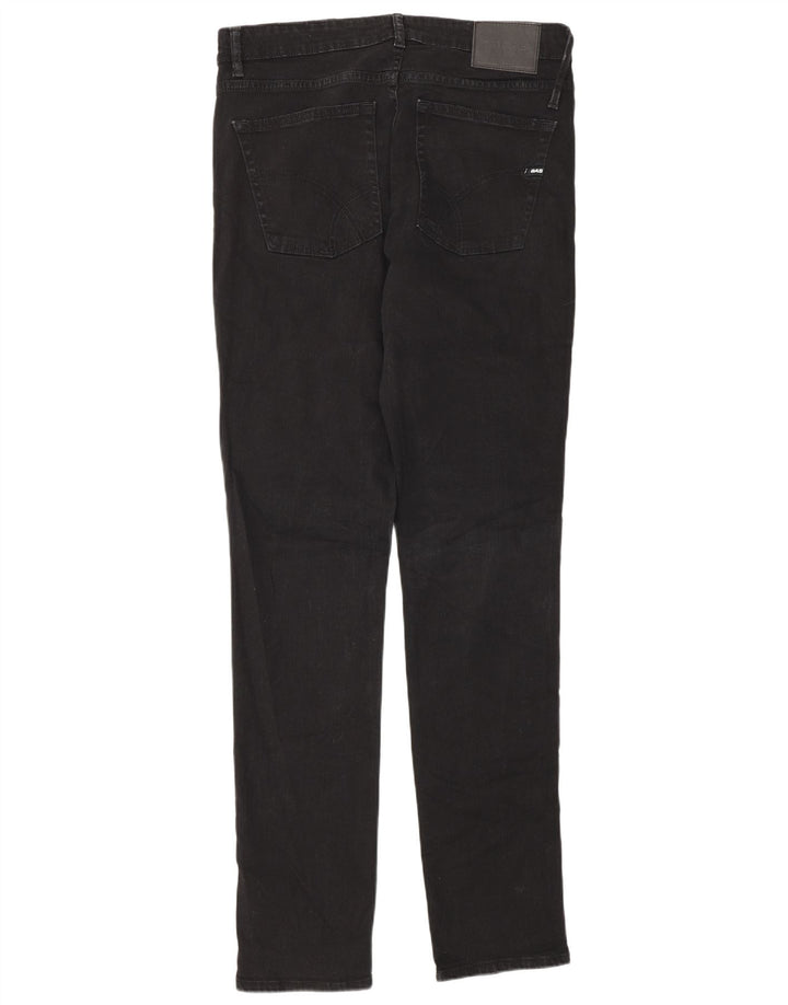 Gas Herren Albert Slim Jeans W33 L34 Schwarze Baumwolle