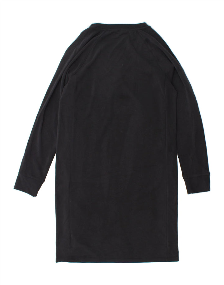 ATHLETA Womens Tall Long Sleeve Jumper Dress UK 14 Medium Black Polyester Vintage Athleta and Second-Hand Athleta from Messina Hembry 
