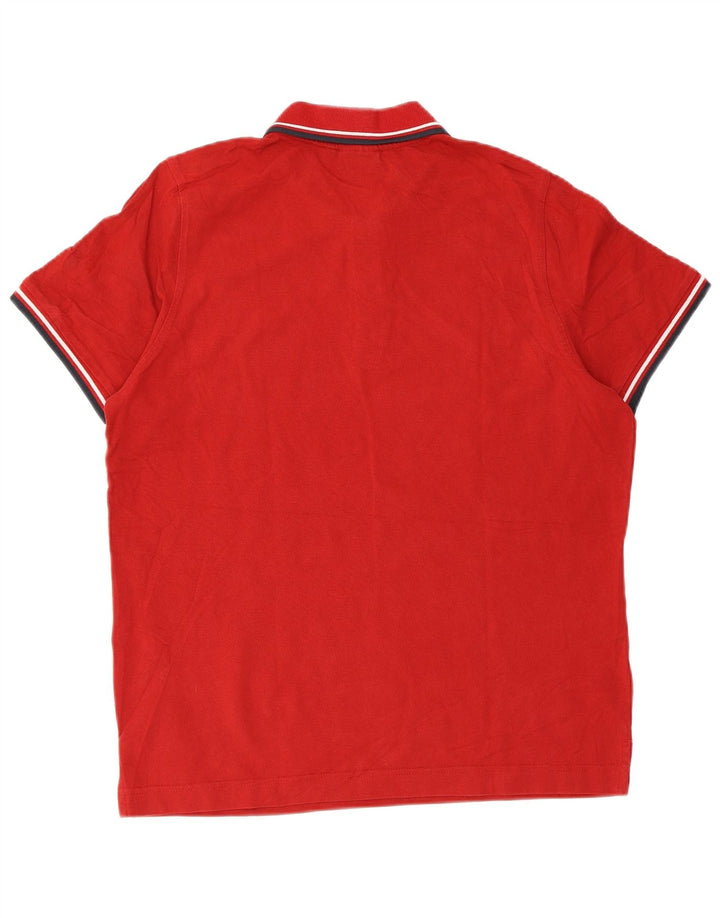 Lotto Herren-Poloshirt, groß, rote Baumwolle