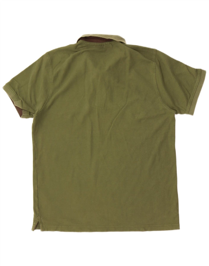 Mountain Warehouse Herren-Poloshirt aus mittelgrüner Baumwolle