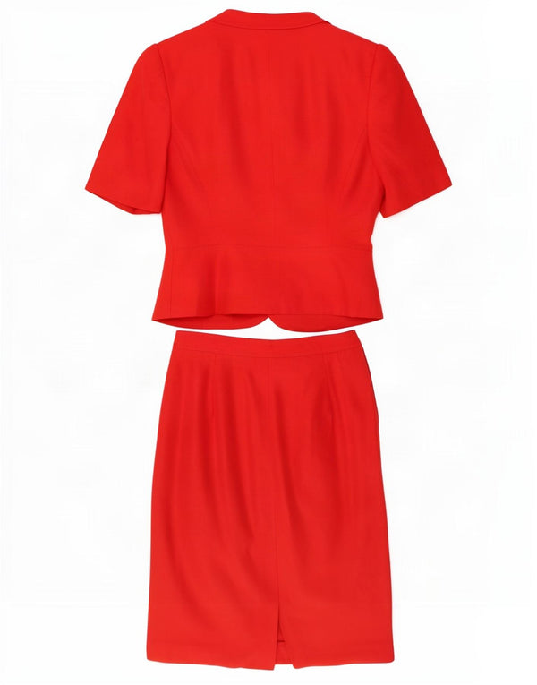 Valentino Damen Kurzarm-2-teiliges Rockset UK 10 Small W26 Rot