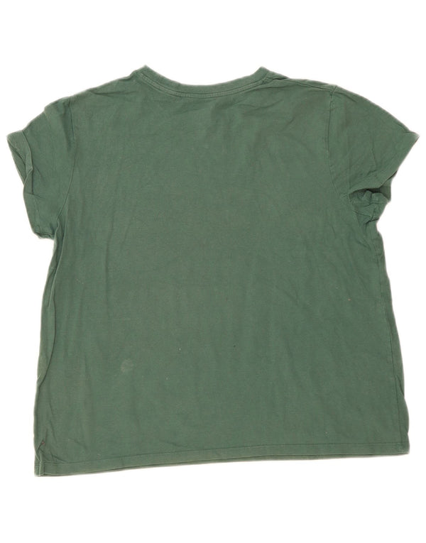 Levi's Damen T-Shirt Top UK 16 Large Grün