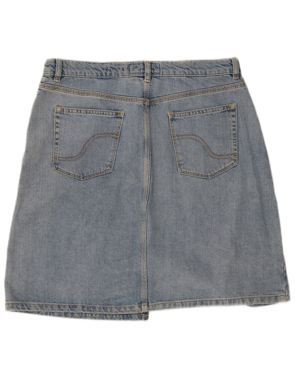 Fat Face Damen Jeansrock UK 14 Large W32 Blaue Baumwolle