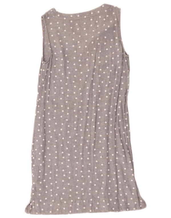 Marks & Spencer Damen ärmelloses Etuikleid, Gr. 10, klein, grau gefleckt