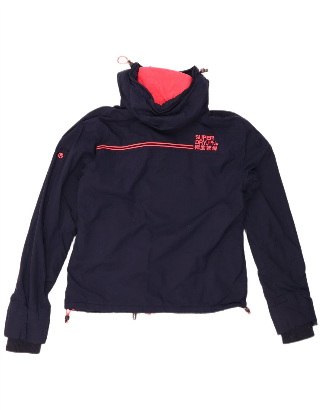 SUPERDRY Grafische Windjacke für Damen, UK 14, Mittelmarineblau