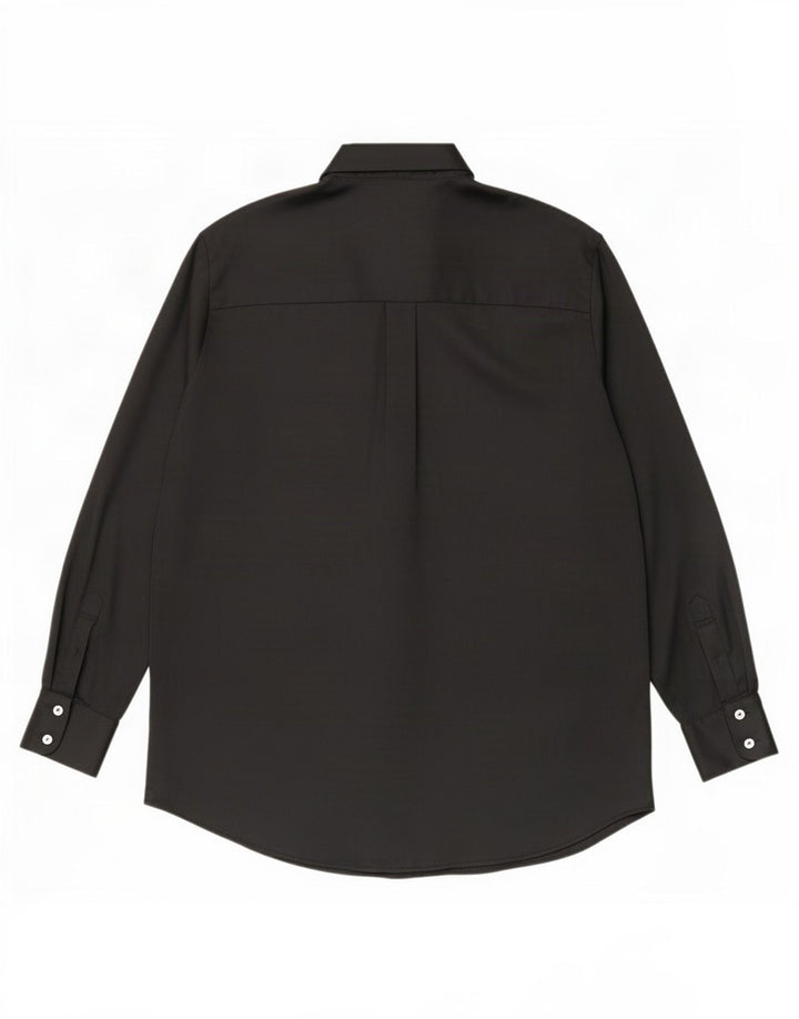 Übergroße Hemdbluse für Damen von Zara, Gr. 10, Größe S, Schwarz, Polyester