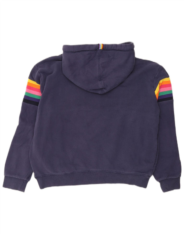 Superdry Graphic Hoodie-Pullover für Damen, UK 12, mittelmarineblau, gestreift, Baumwolle