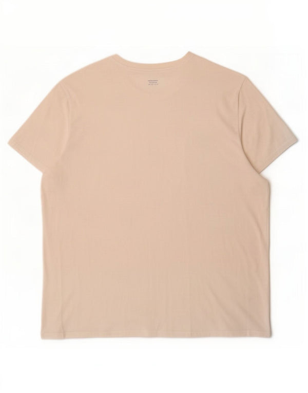Lacoste Herren-T-Shirt mit normaler Passform, Größe 9 4XL, weiße Baumwolle