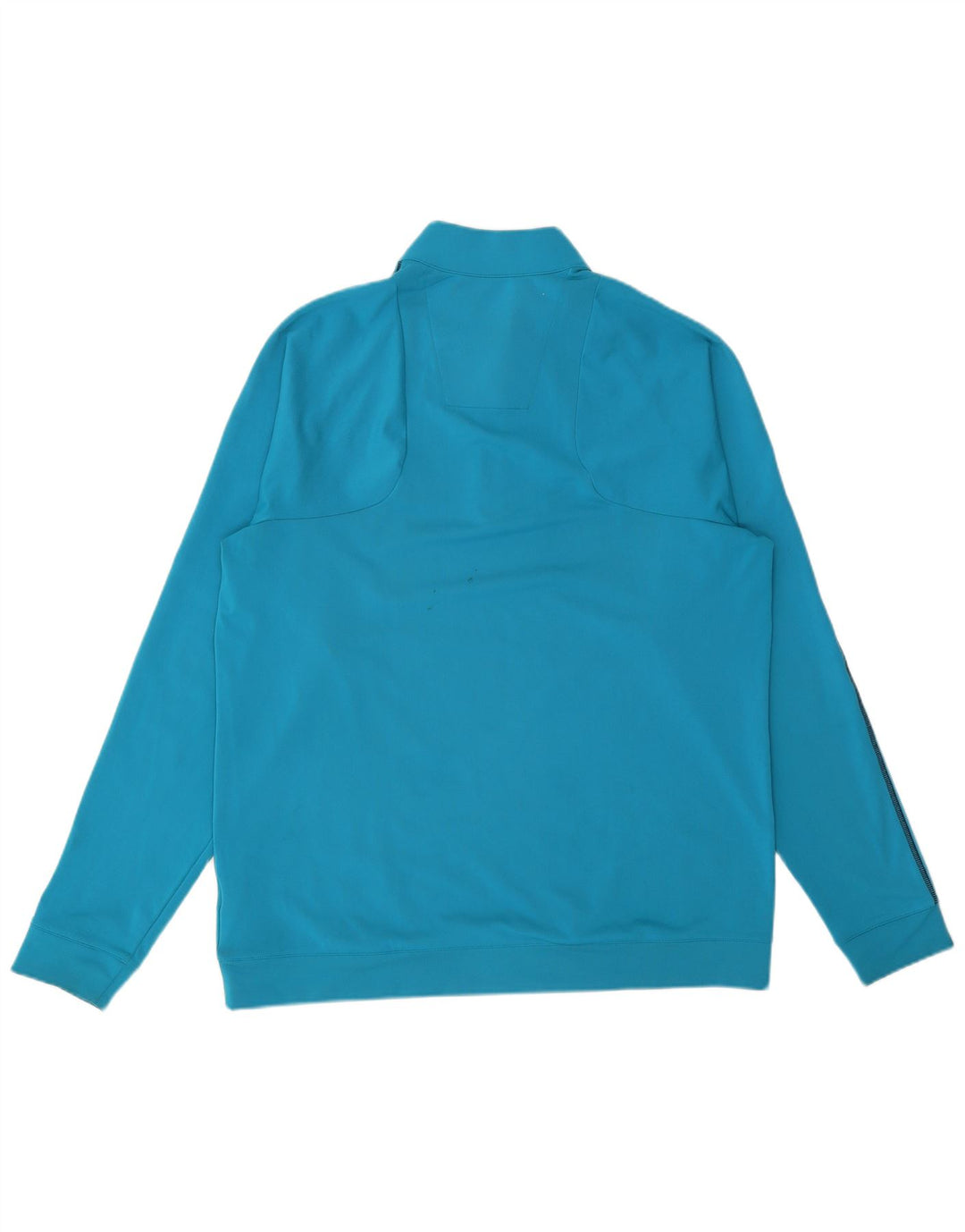 ADIDAS Herren Climalite Zip Neck Sweatshirt Pullover XL Blau Polyester